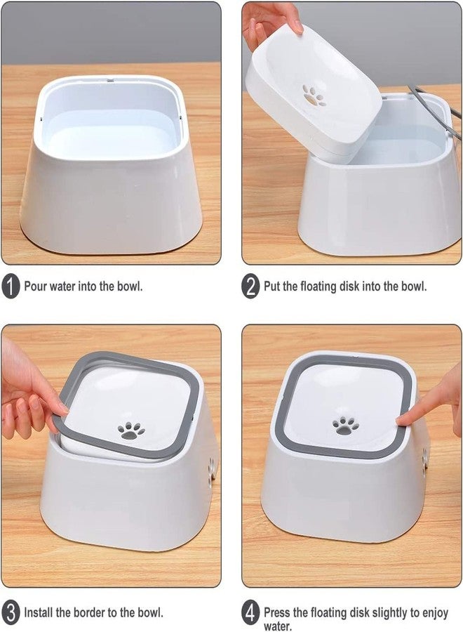 Cyrox No Slip Water Feeder Dispenser Portable Dog Food Feeder Bowl Pets Water Feeder Bowl Anti Spill Slow Feeder Cat Water Bowl Dog Cats Water Bowl Splash Proof Water Dispenser (1Pcs) - Image 4